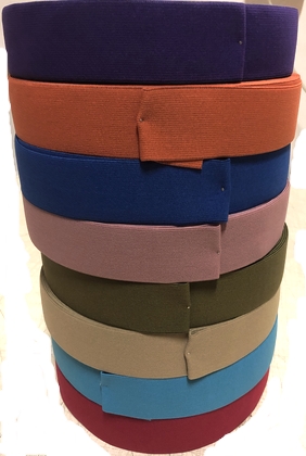 Onderbroek elastiek 40 mm, rol 25 mtr., div. kleuren